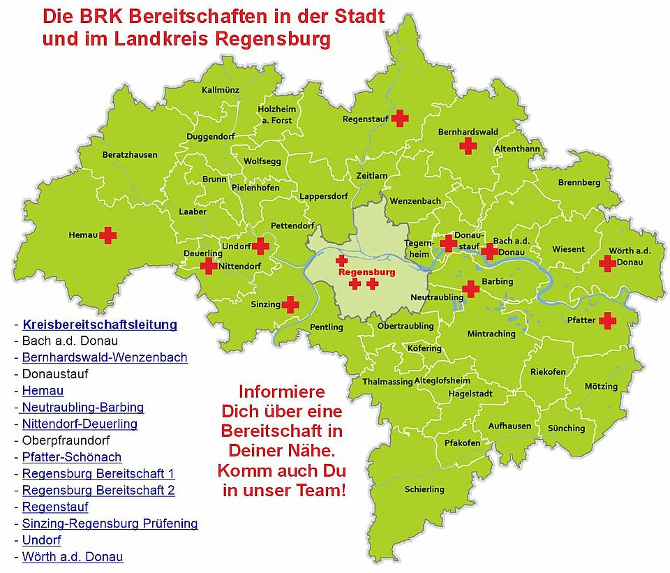 Landkreis Regensburg BRK Bereitschaften